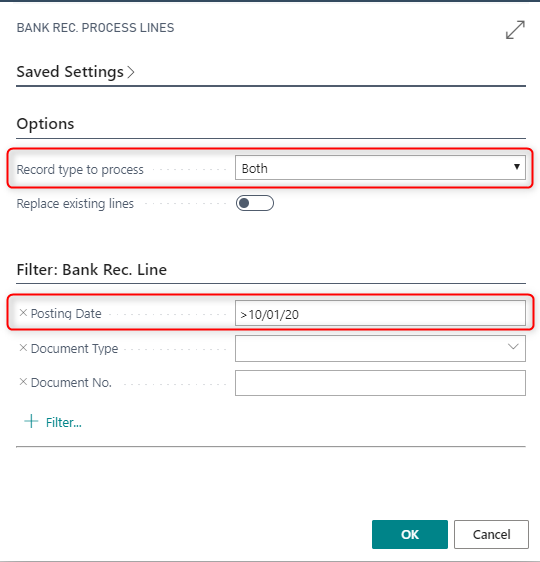 Bank Reconciliation in Business Central