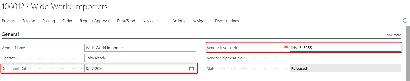 Dynamics 365 Business Central - Drop Ship Purchase Order