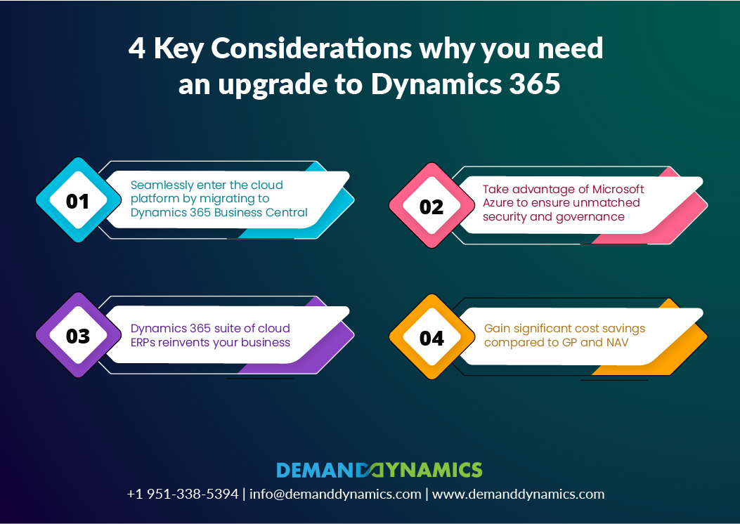 4 Key Considerations why you need an upgrade to Dynamics 365